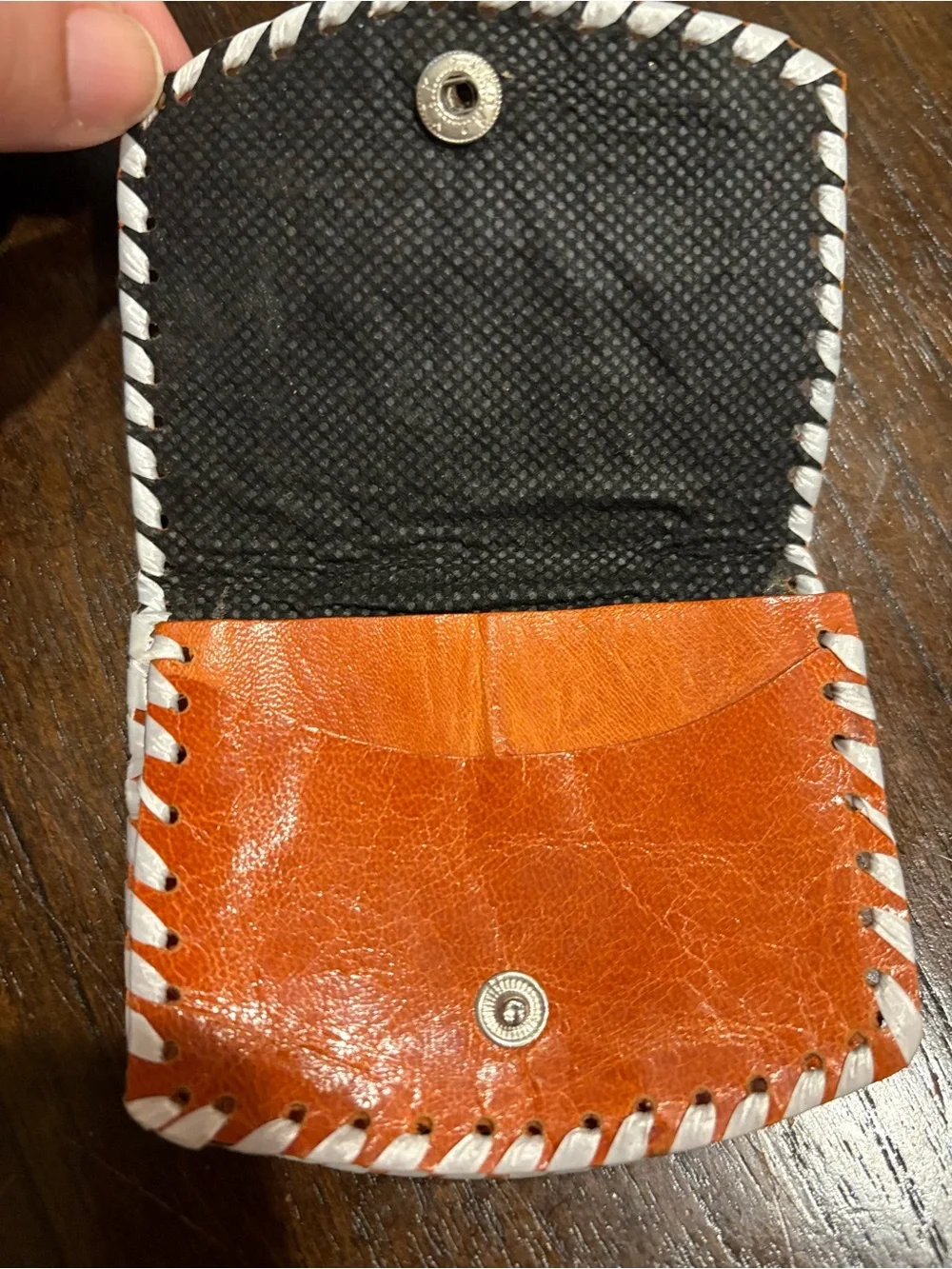 Vintage Tunisian Leather Coin Purse Wallet Camel Palm Tree Souvenir